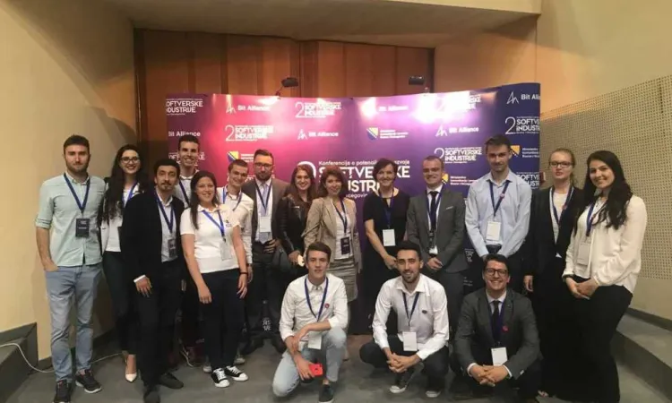 IUS Staff and students at the 2nd Conference on the potentials of the development of the software industry in BiH