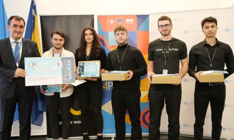 Combatting Online Hate Speech: IUS Students Lead the Way at "Innovate for Peace" UNESCO Hackathon